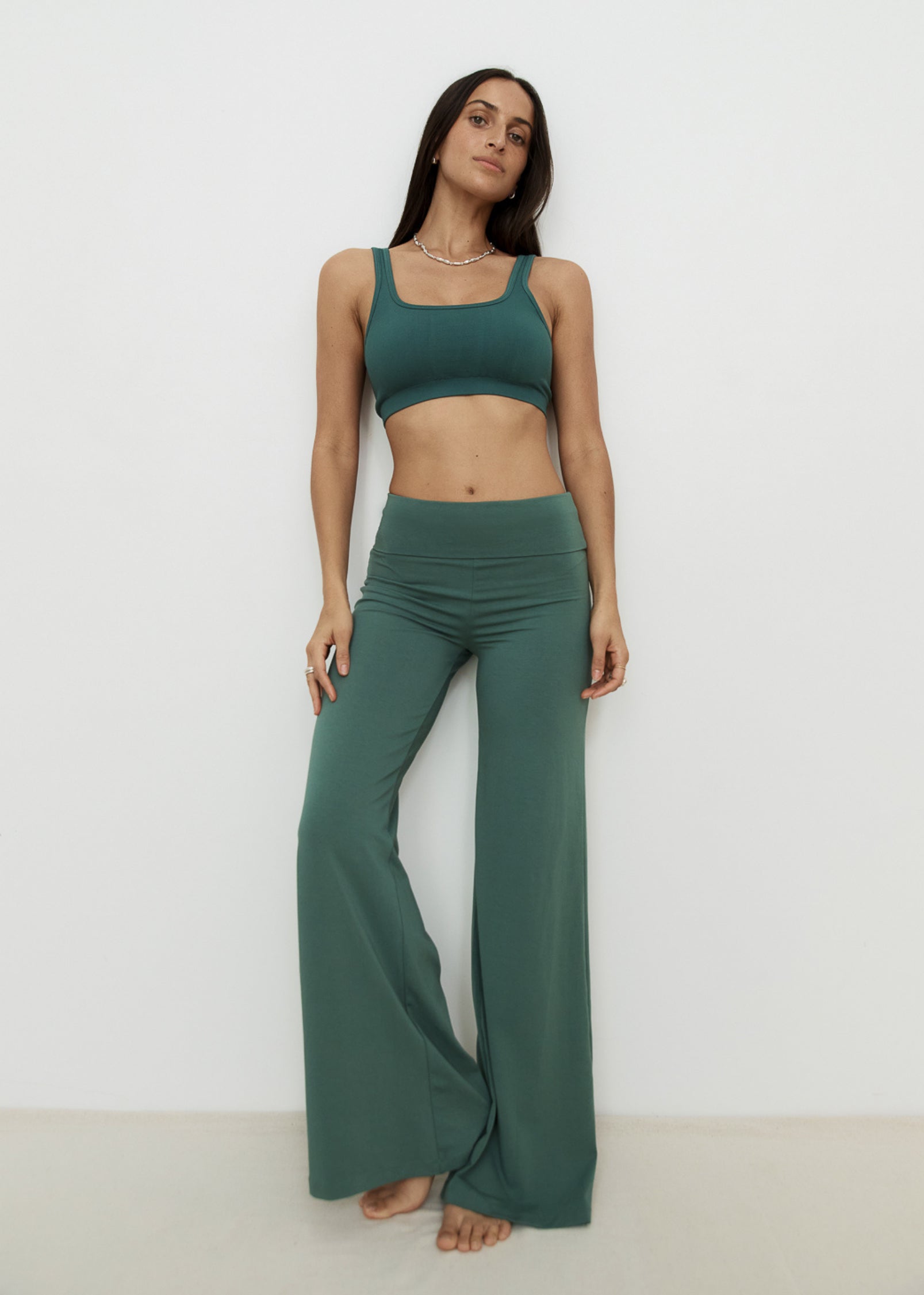 Full Length Yin Flare - Sage Bush - Organic Cotton/Bamboo