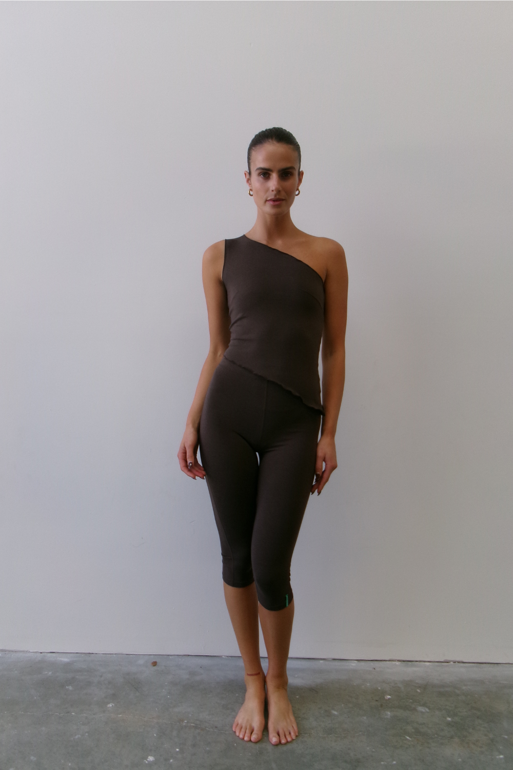 Capri Legging - Dark Brown - Organic Cotton/Bamboo