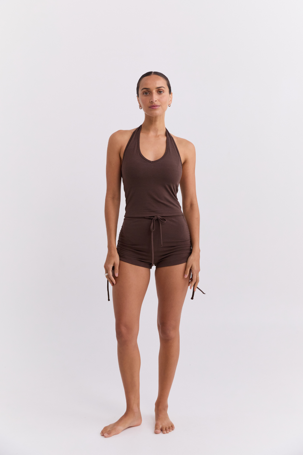 Scrunch Short - Dark Brown