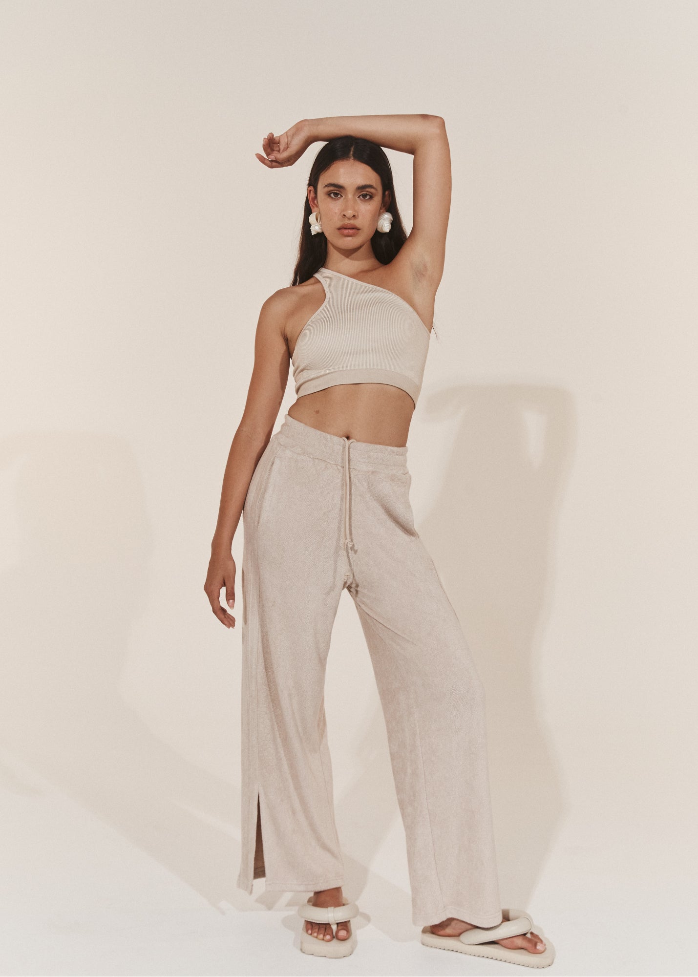 Lounge Pants - Odyssey Terry Towelling Pant - Sand