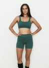 Yoga Pants - Bamboo Seamless Short - Sage Bush