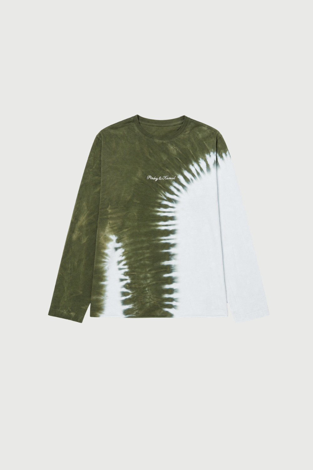 Tie Dye Long Sleeve Top - Green and Blue