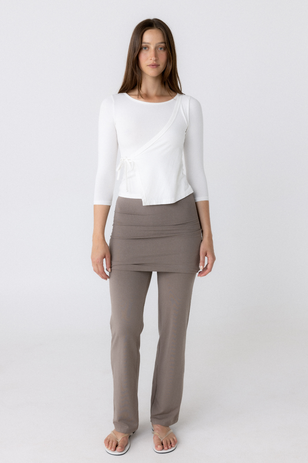 Hira Wrap Top - White