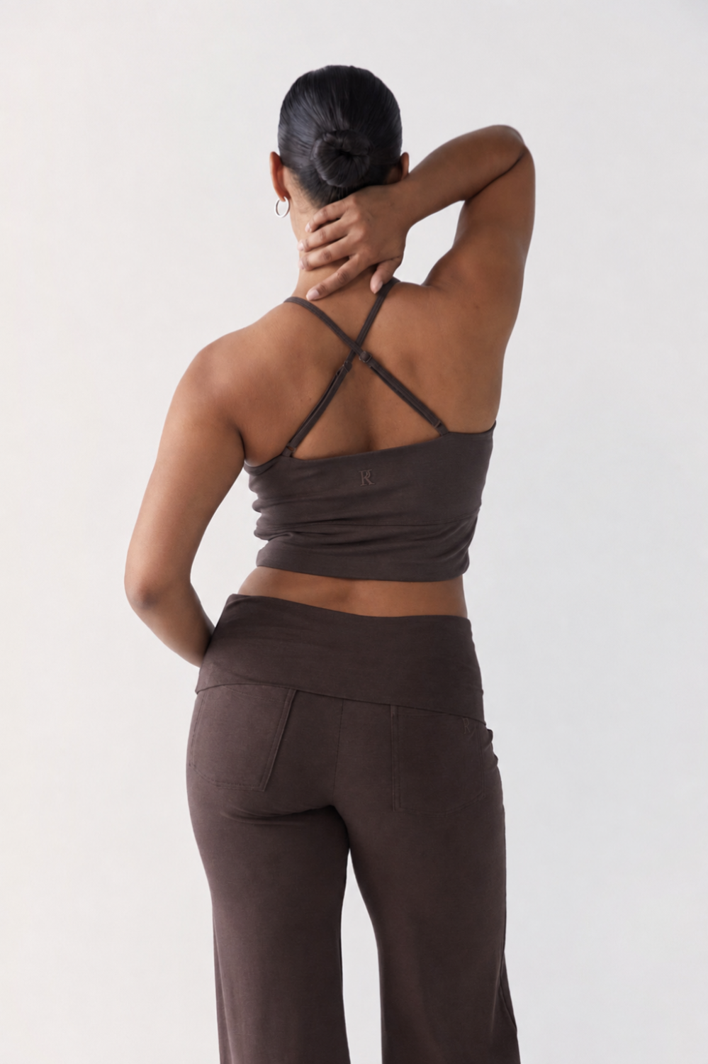 Flow Crop - Dark Brown