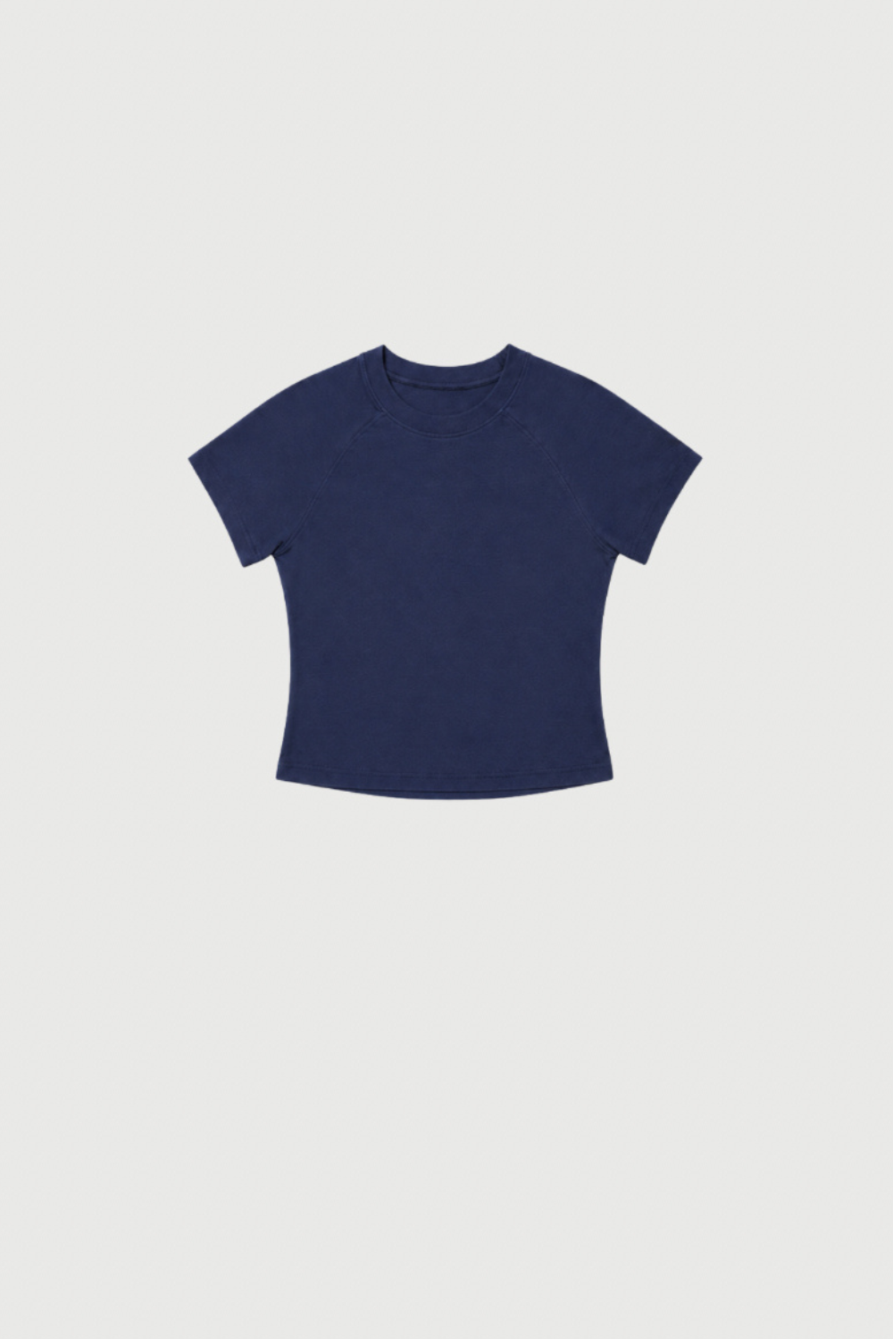 Cropped Baby Tee - Navy