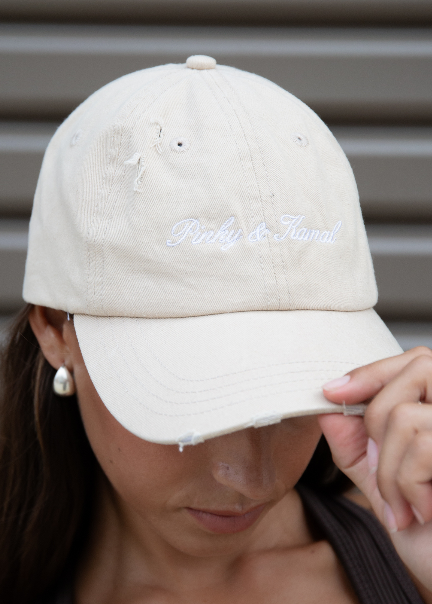 Pinky & Kamal Signature Cap - Beige