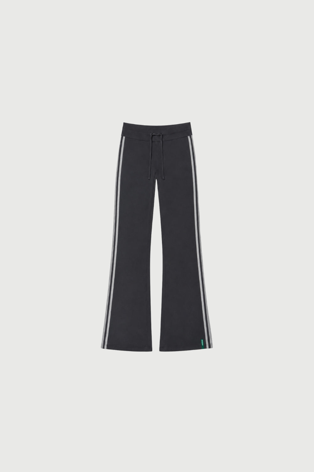 Straight Leg Tie Up Pant - Grey Stripe