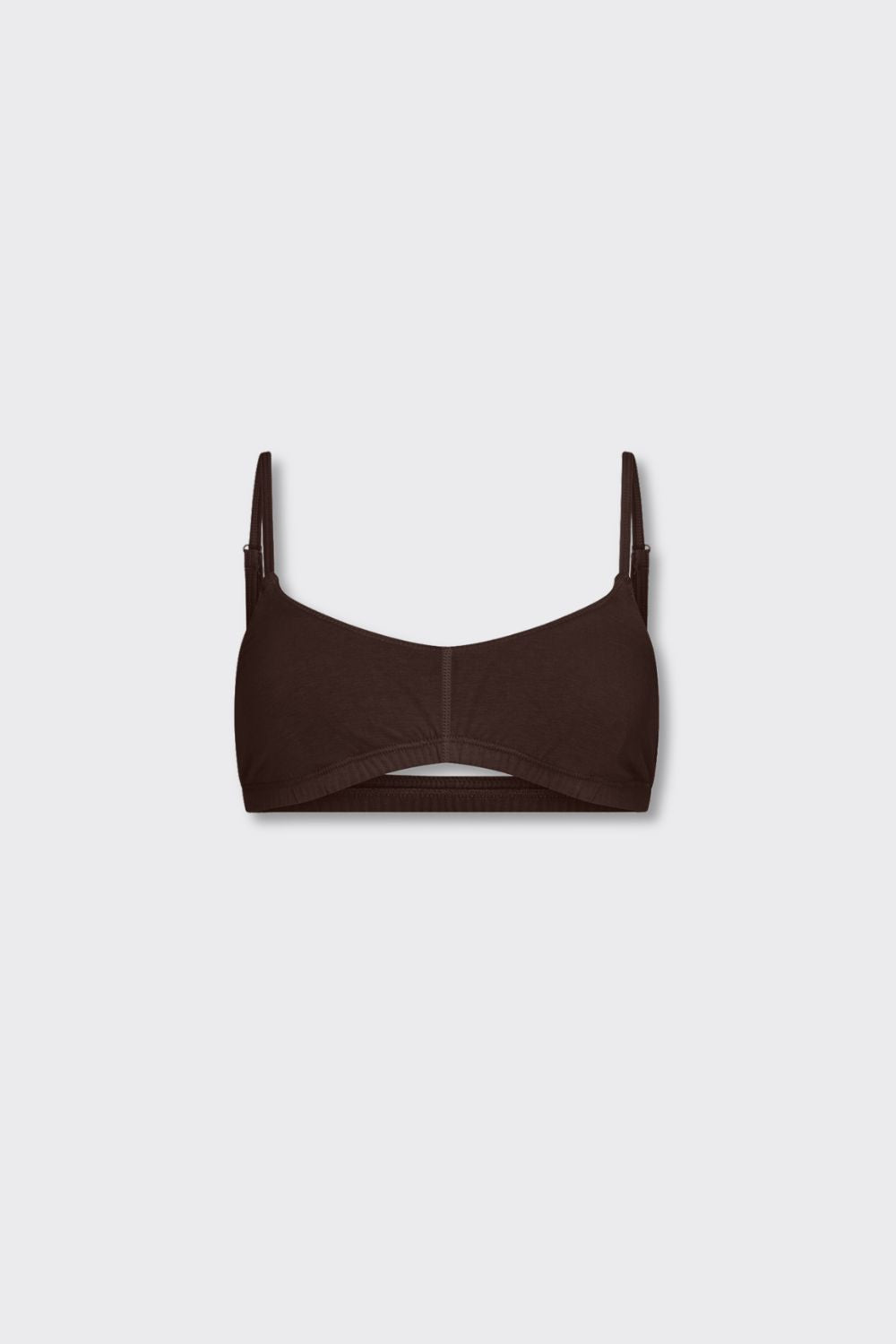 Day Bralette - Dark Brown - Organic Cotton/Bamboo