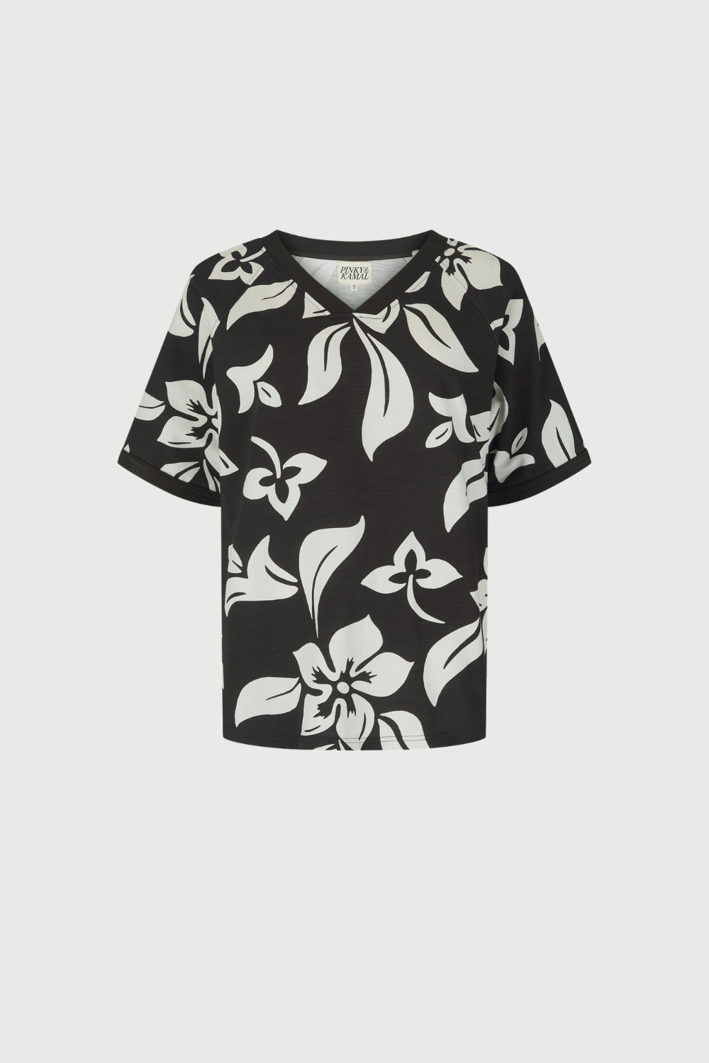 Hawaii Print Jersey - Dark Brown