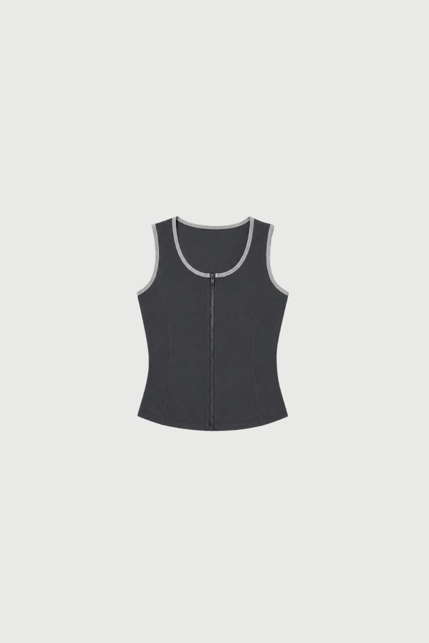 Sport Vest - Grey Stripe