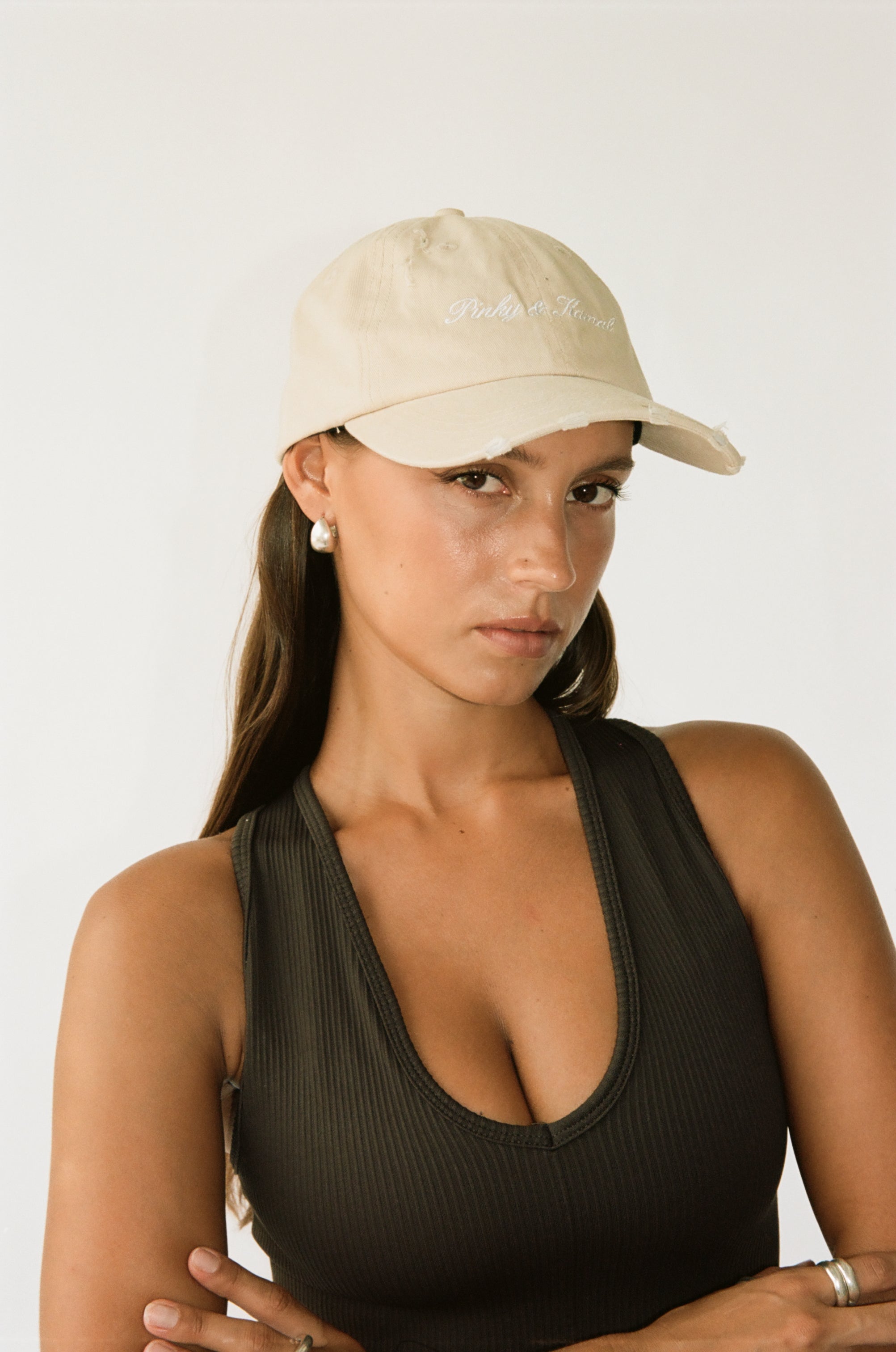 Pinky & Kamal Signature Cap - Beige