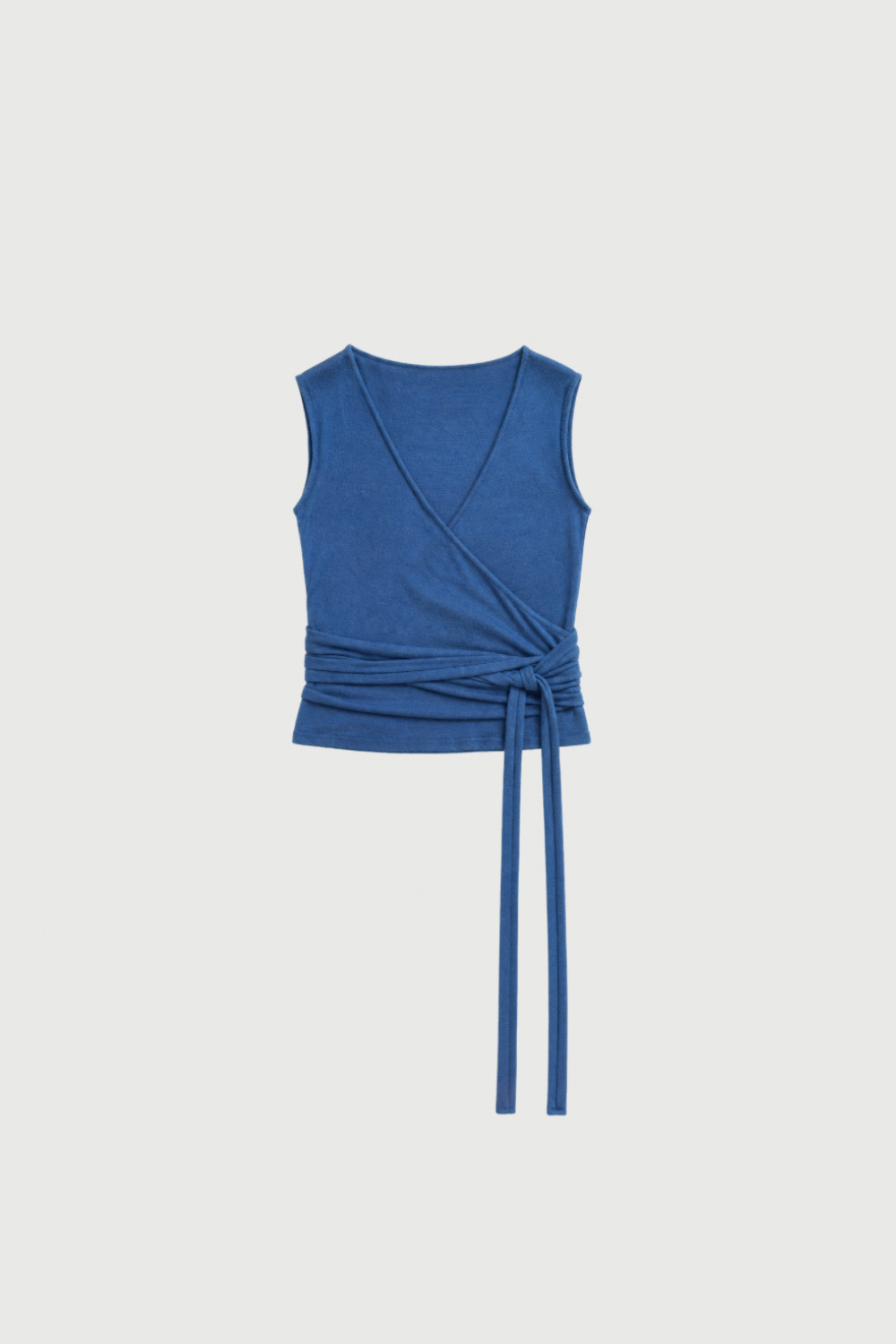 Light Merino Knit Wrap - Mid Blue
