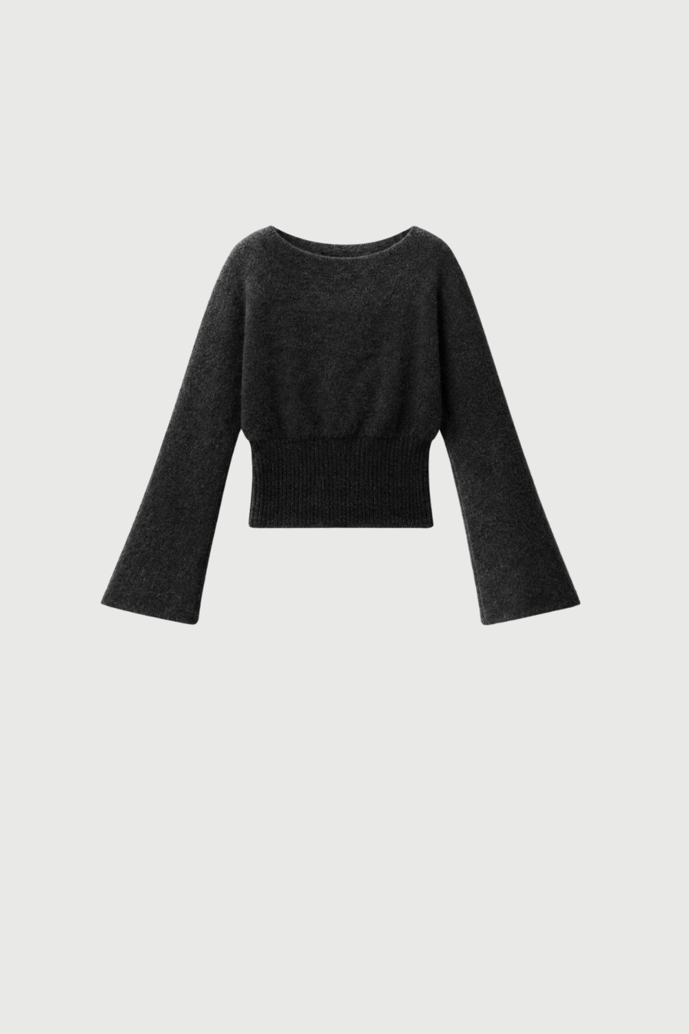 Mohair Ribbed Waist Knit - Slate Marle