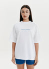 T-Shirts - Find Peace Within T-Shirt- White/Blue