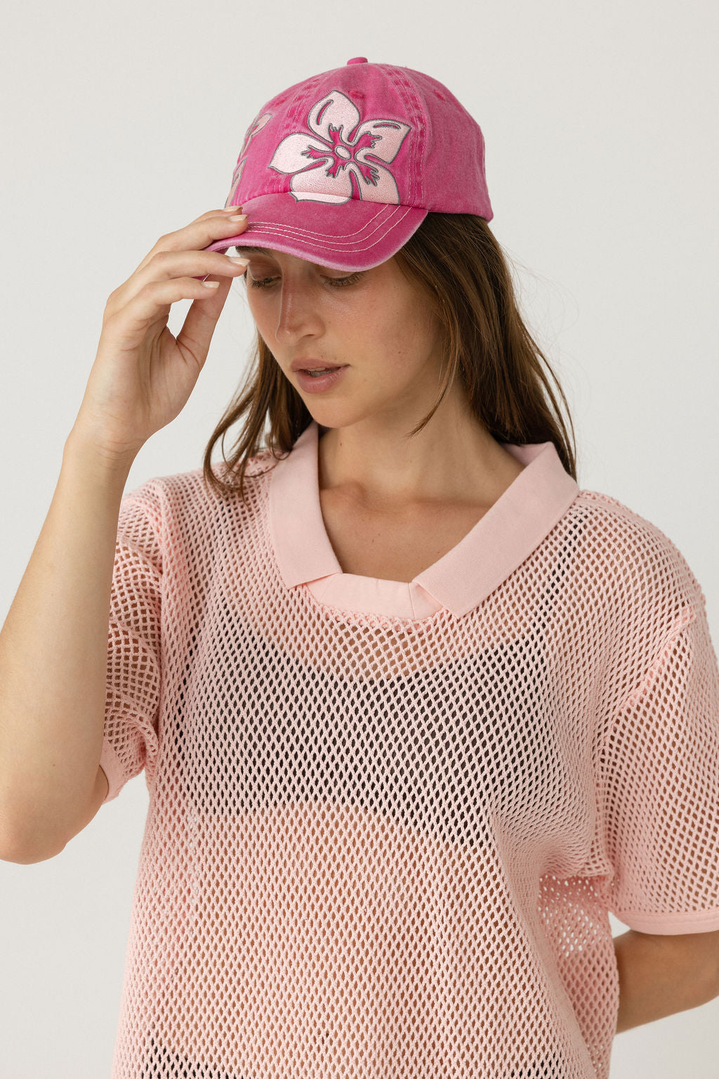 Hibiscus Cap	- Washed Pink