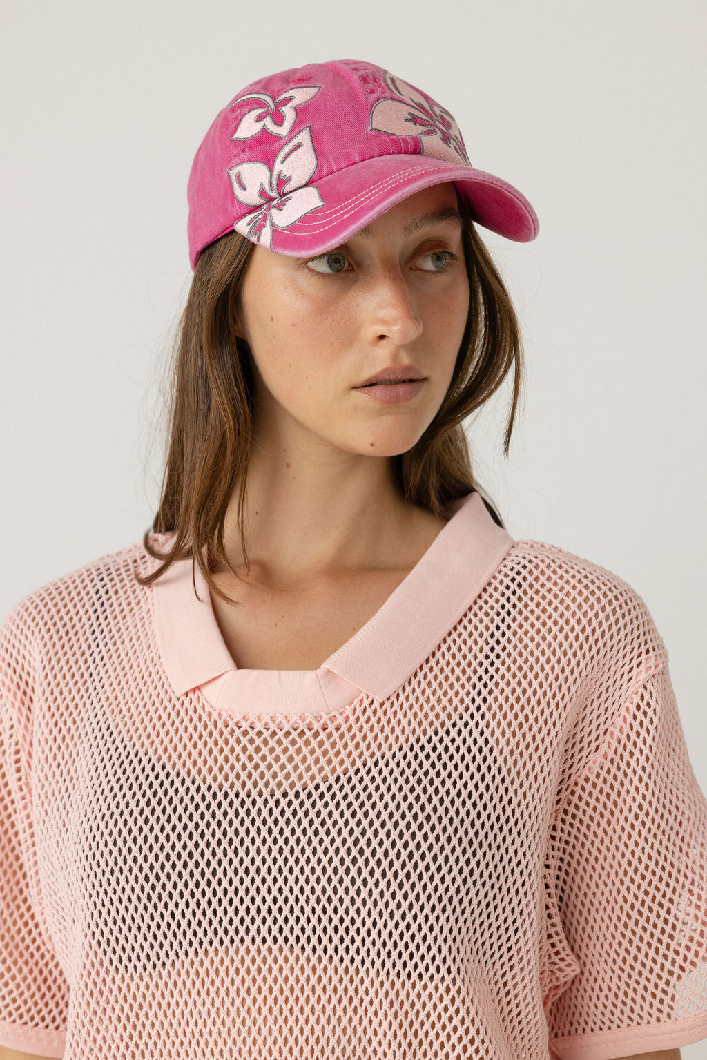 Hibiscus Cap	- Washed Pink