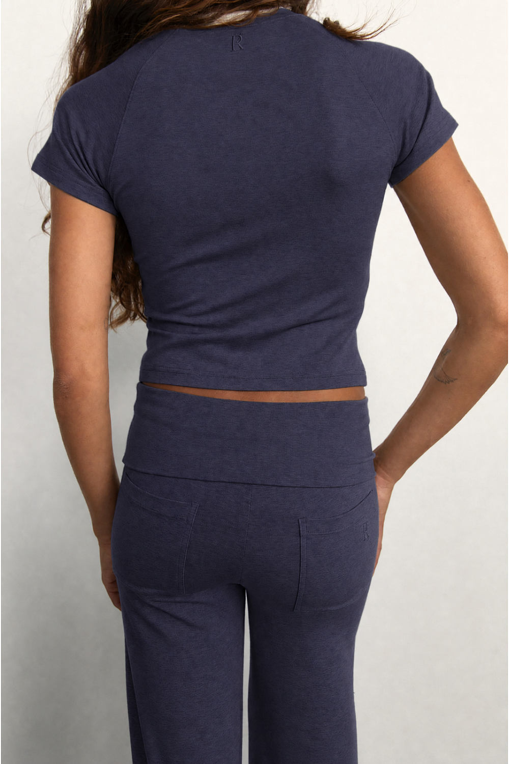 Cropped Baby Tee - Slate