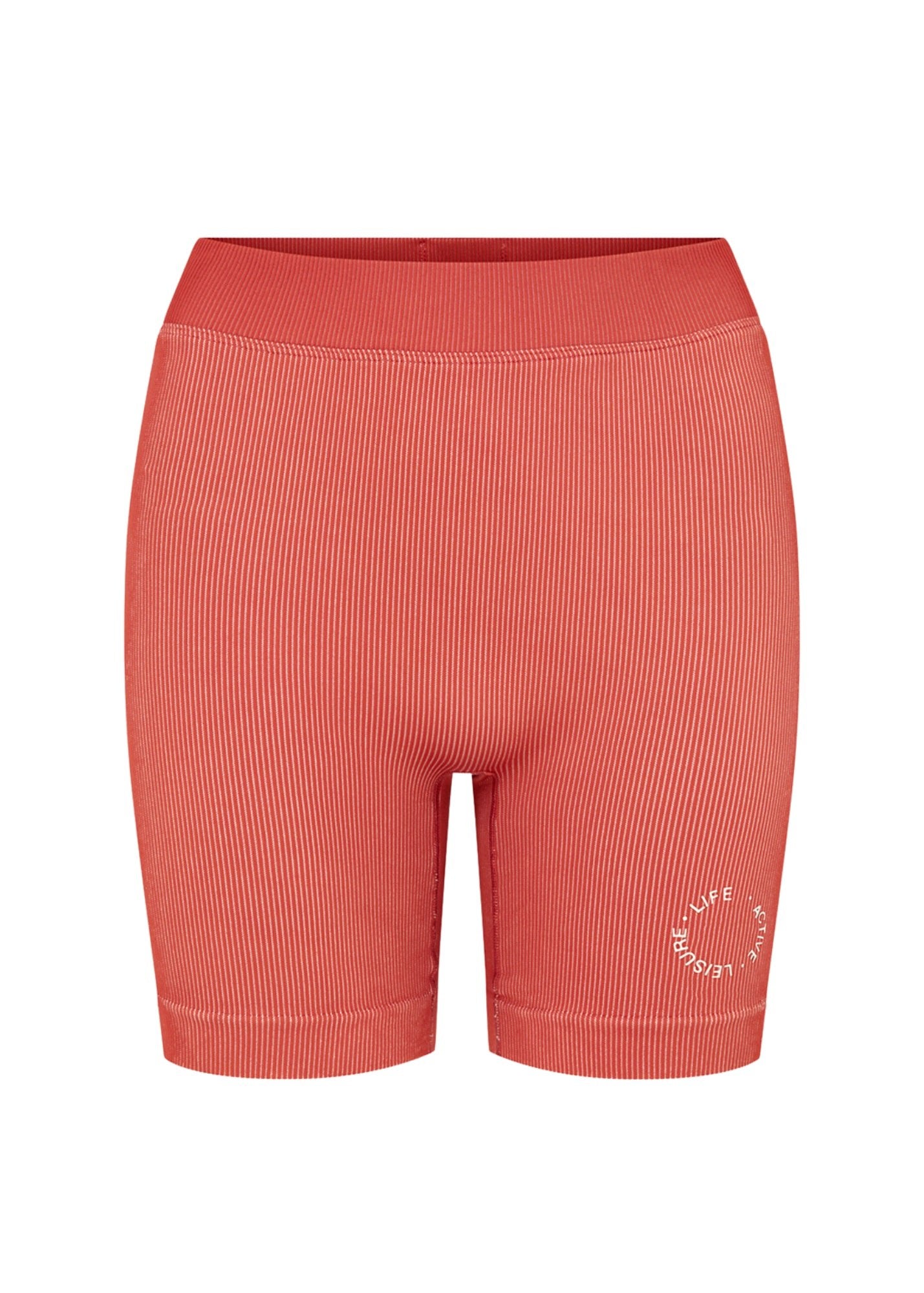 Fine Ribbed Biker Short - Melon