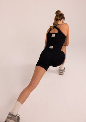 
                  
                    Load image into Gallery viewer, Ribbed Midi Short - Black
                  
                