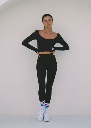 
                  
                    Load image into Gallery viewer, Ribbed Legging - Black
                  
                