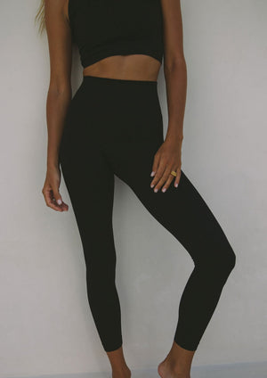 
                  
                    Load image into Gallery viewer, Ribbed Legging - Black
                  
                