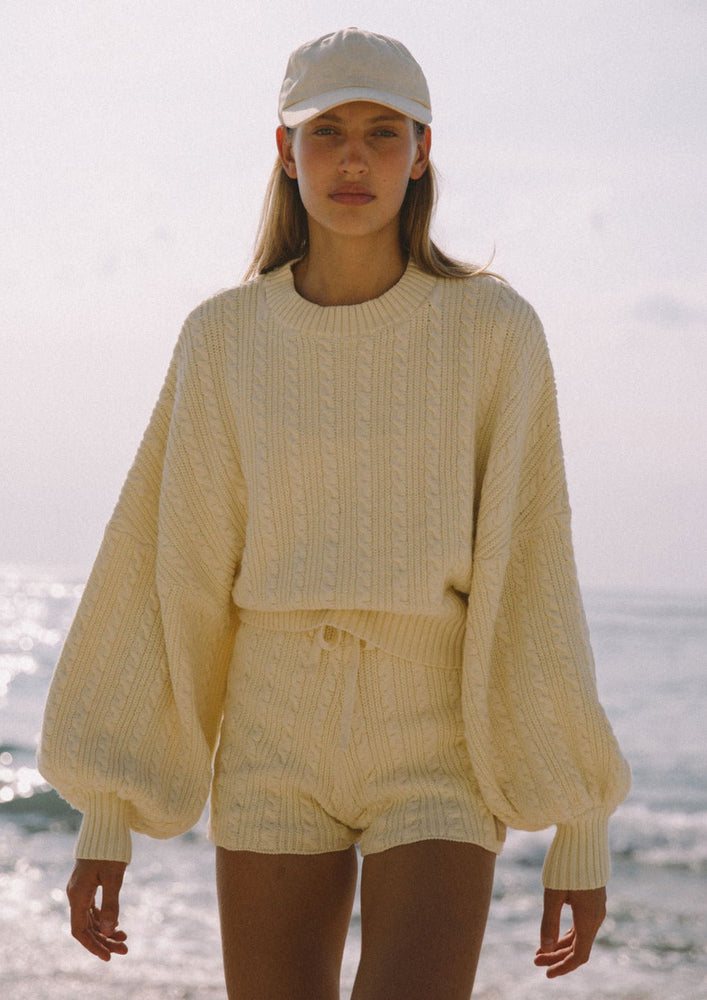 Cable Knit Sweater - Organic Cotton