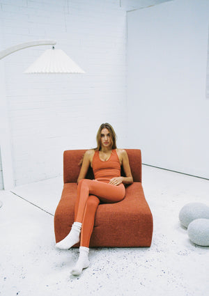 
                  
                    Load image into Gallery viewer, Ribbed Legging - Burnt Coral
                  
                